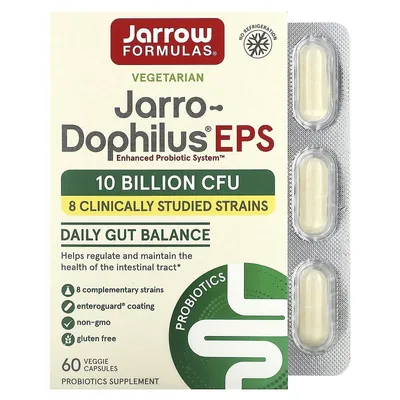 Пробіотики Jarrow Formulas Jarro-Dophilus EPS 10 млрд, 60 рослинних капсул