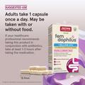 Пробіотики для жінок Jarrow Formulas Women's Fem Dophilus 1 млрд КУО, 60 рослинних капсул