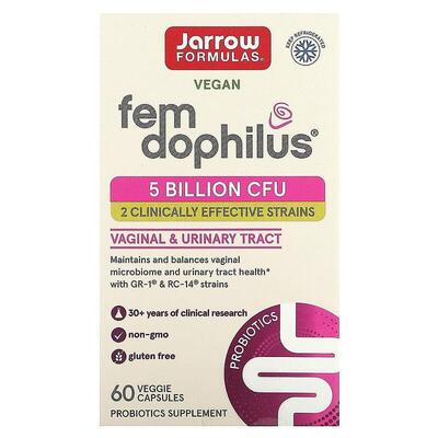 Пробиотики для женщин Jarrow Formulas Women's Fem Dophilus 5 млрд КОЕ, 60 капсул