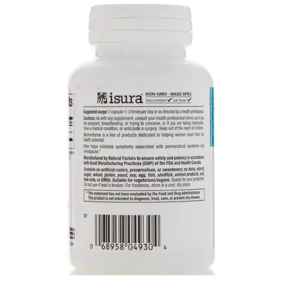 Авраамове дерево Natural Factors Womensense Vitex Chasteberry Extract, 90 капсул