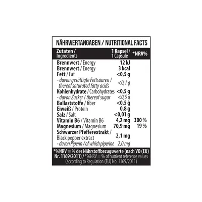 Магній таурат + вітамін B6 MST Nutrition Magnesium Taurate + Vitamin B6, 60 капсул