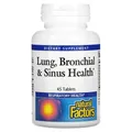 Здоров'я дихальних шляхів Natural Factors Lung Bronchial & Sinus Health, 45 таблеток