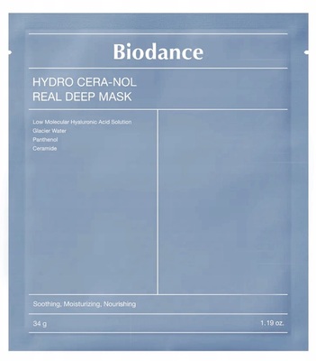 Маска для лица Biodance Hydro Cera-Nol Deep Mask Ночная гидрогелевая восстанавливающая с керамидами, 34 г
