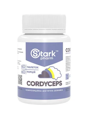 Кордицепс Stark Pharm Cordyceps 500 мг, 60 таблеток