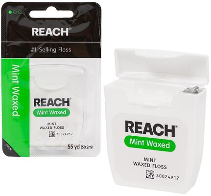 Зубная нить Reach Mint Waxed Floss, 50 м