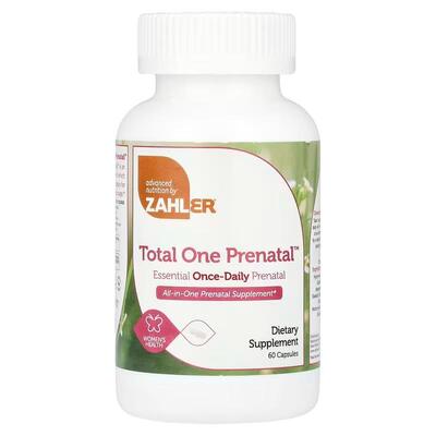 Комплекс для вагітних Zahler Total One Prenatal, 60 капсул