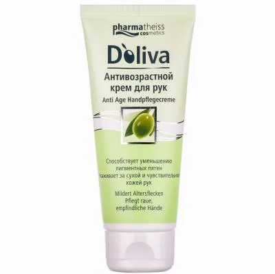 Крем для рук Medipharma Cosmetics Doliva антивіковий для сухої і чутливої шкіри, 100 мл