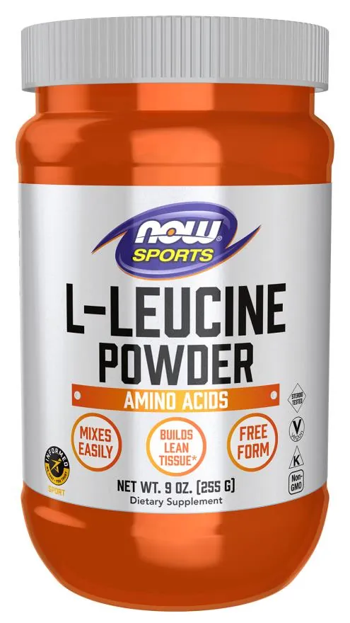 L-лейцин Now Sports L-Leucin порошок, 255 г