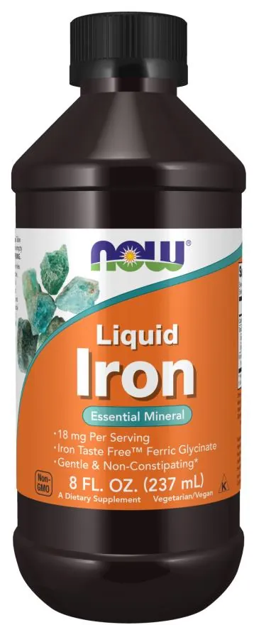 Залізо NOW Iron Liquid, 237 мл