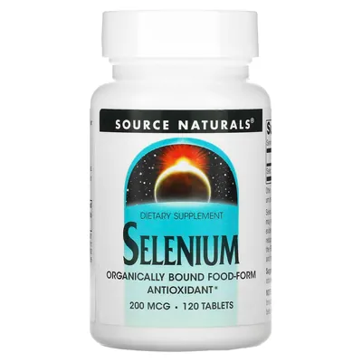 Селен Source Naturals Selenium 200 мкг, 120 таблеток