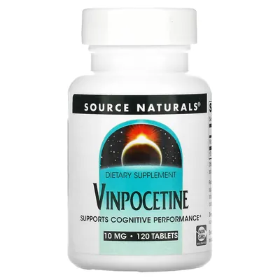 Вінпоцетин Source Naturals Vinpocetine 10 мг, 120 таблеток