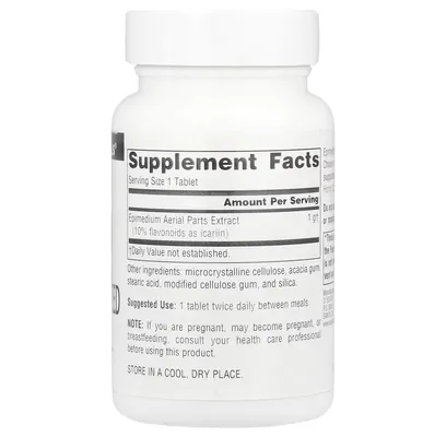 Підтримка сексуального здоров'я (Горянка) Source Naturals Horny Goat Weed (Epimedium) 1000 мг, 30 таблеток