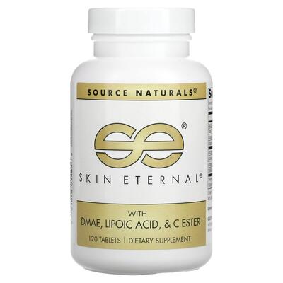 Здоров'я шкіри з DMAE + Альфа-ліпоєвою кислотою Source Naturals Skin Eternal, 120 таблеток
