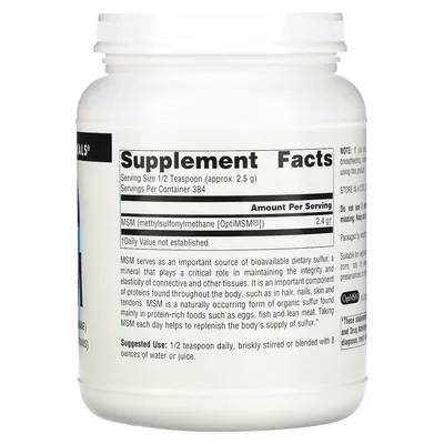 Метилсульфонілметан Source Naturals MSM Powder, 1000 г