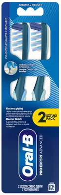 Зубна щітка Oral-B Pro-Expert Advanced, середня, 2 шт