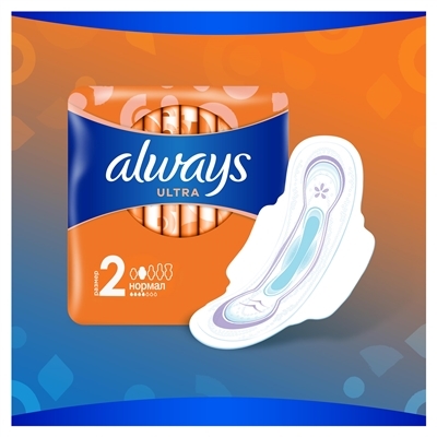 Прокладки гигиенические Always Ultra Normal, 4 капли, 2 размер, 36 шт