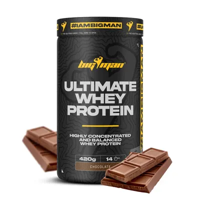 Протеїн сироватковий концентрат BigMan Ultimate Whey Protein шоколад, 420 г