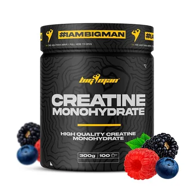 Креатин BigMan Creatine Monohydrate лісові ягоди, 300 г