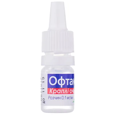Офтаклін краплі оч., р-н 0.1 мг/мл по 5 мл у флак.-крап.