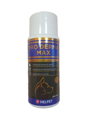 Шампунь для собак та кішок Helpet Pro Derma Мах антибактеріальний, 200 мл