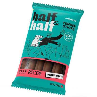 Лакомство для собак Half&Half мясные палочки с говядиной, 100 г