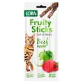 Ласощі для котів Lora Fruity Sticks жувальні з яловичиною та яблуком, 3 палички по 5 г