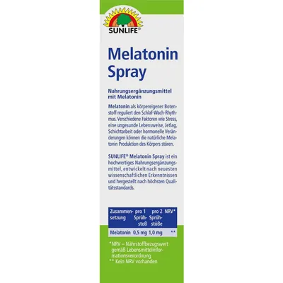 Вітаміни Sunlife Melatonin спрей по 30 мл у флак.