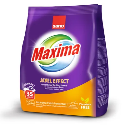 Порошок пральний Sano Maxima Javel Effect, 1,25 кг