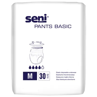 Труси поглинаючі для дорослих Seni Pants Basic Medium, 30 штук