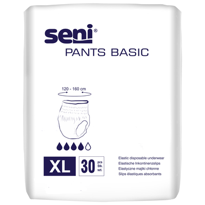 Трусы впитывающие для взрослых Seni Pants Basic Extra Large, 30 штук