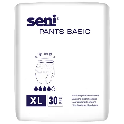 Труси поглинаючі для дорослих Seni Pants Basic Extra Large, 30 штук