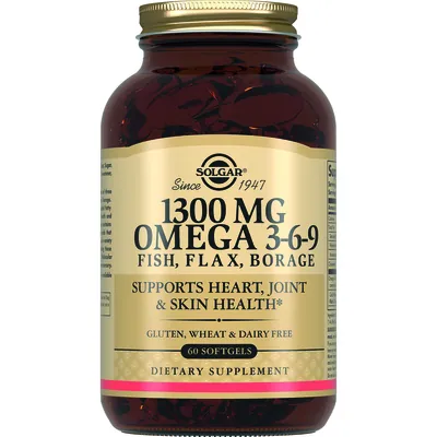Омега 3-6-9 Solgar Omega 3-6-9 1300 мг м'які капсули №60