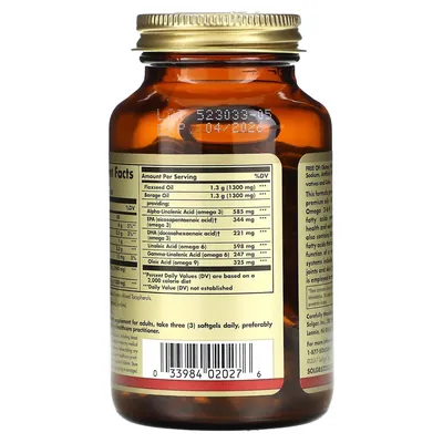 Омега 3-6-9 Solgar Omega 3-6-9 1300 мг м'які капсули №60