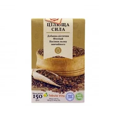 Фіточай Цілюща Сила Tabula Vita насіння льону, 150 г