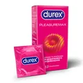 Презервативи латексні Durex Pleasuremax з ребрами і точками, 12 штук