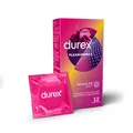 Презервативи латексні Durex Pleasuremax з ребрами і точками, 12 штук