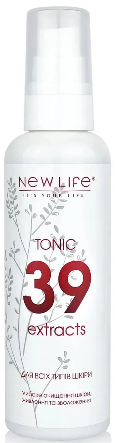 Тонік для обличчя New Life 39 extracts екстрактів, 100 мл