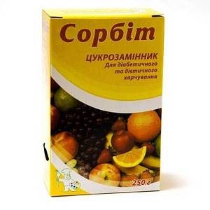 Сорбит пищевой порошок по 250 г у карт. упак.
