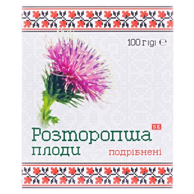 Шрот расторопши по 100 г в карт. упак.
