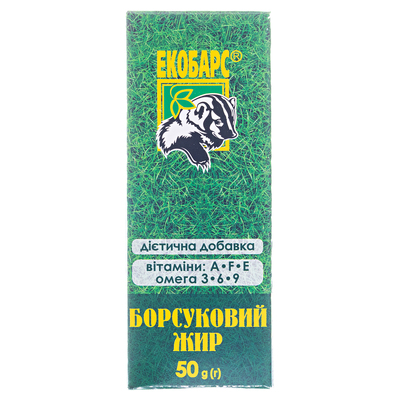 Барсучий жир Экобарс по 50 г во флак.