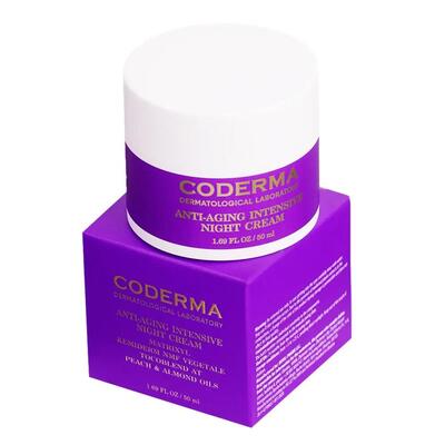 Крем для лица Coderma Dermatological Laboratory интенсивный антивозрастный ночной, 50 мл