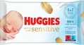 Серветки вологі Huggies Extra Care Sensitive дитячі, для новонароджених, 56 шт