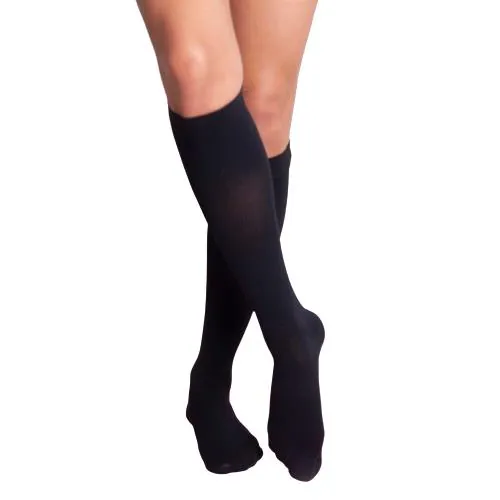 Гольфи компресійні Venotonia Soft клас компресії 2, закритий носок, короткі, колір чорний, розмір 1