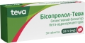 Бисопролол-Тева таблетки по 10 мг №30 (10х3)
