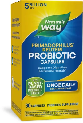 Пробіотик Nature's Way Primadophilus Reuteri Probiotic 5 billion, 30 капсул