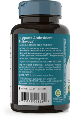Ресвератрол-Форте Nature's Way Resveratrol Forte, 60 м'яких капсул