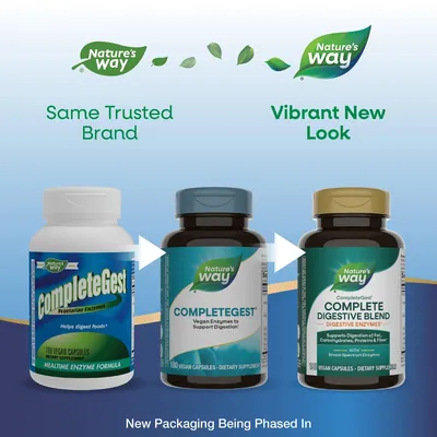 Ферменти для травлення Nature's Way CompleteGest, 180 капсул