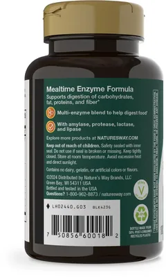 Ферменти для травлення Nature's Way CompleteGest, 180 капсул