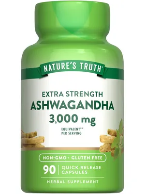 Ашваганда Nature's Truth Extra Strength Ashwagandha, 90 капсул швидкого вивільнення