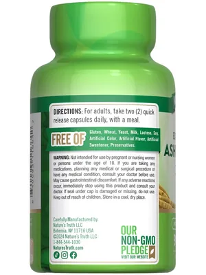 Ашваганда Nature's Truth Extra Strength Ashwagandha, 90 капсул швидкого вивільнення